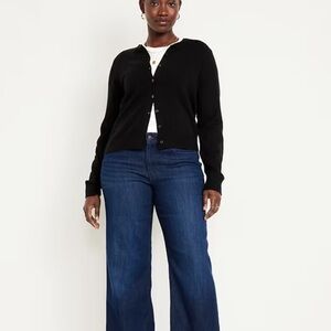 Wide Leg Dark Jeans